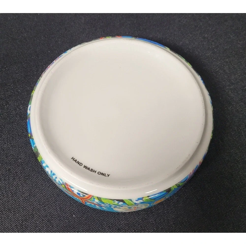 Clearwater Beach, Florida Souvenir Ceramic Ashtray Sea Turtles Marinine Life